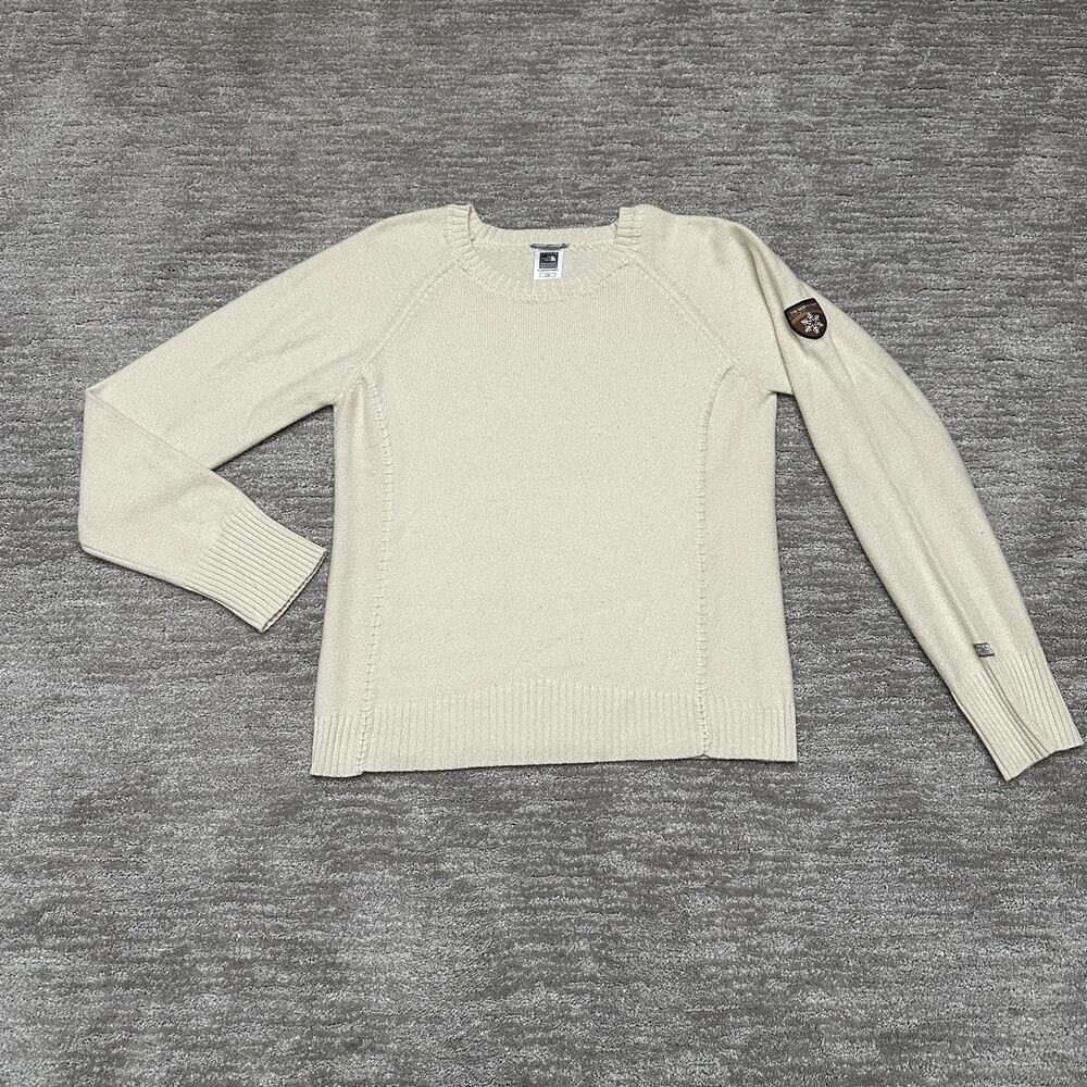 The North Face Sweater Womens Large White Pullover Wool Blend Baselayer